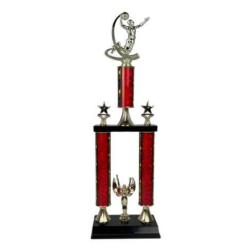 Trofeo de Tubo con Figura Serie 50 de Baloncesto